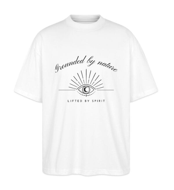 Oversize T Shirt Grounded weiss