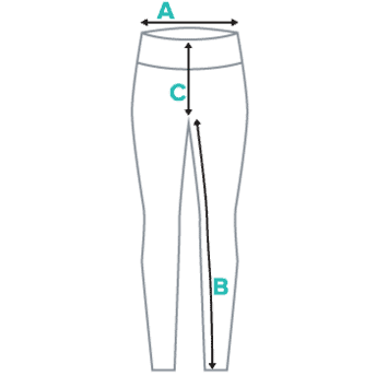 Yoga Leggings Galaxy Größe bemessen