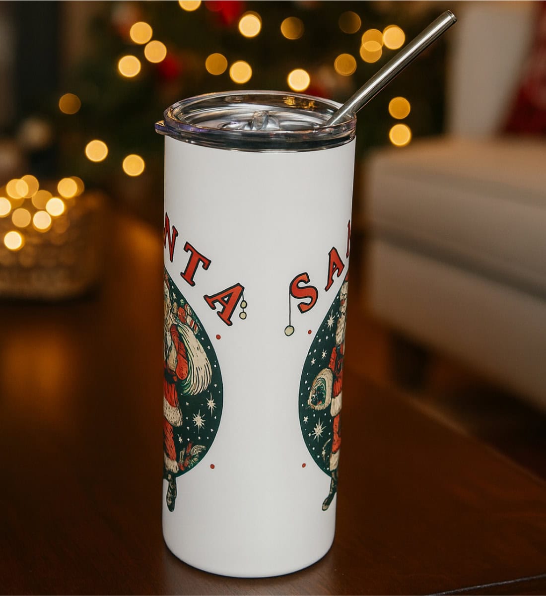 Weihnachtsbecher-fuer-kalte-Getraenke-mit-Deckel-und-Strohhalm