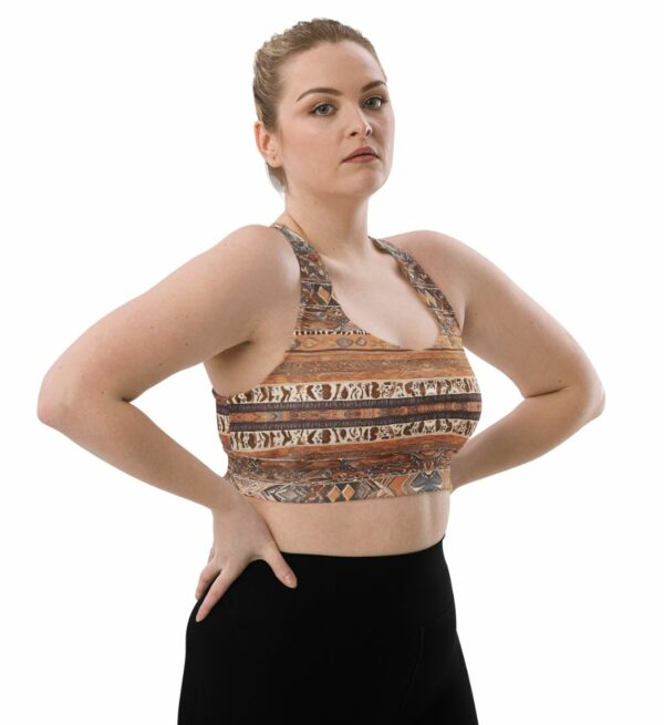 Damen BH Für Yoga Boho Longline Schnitt