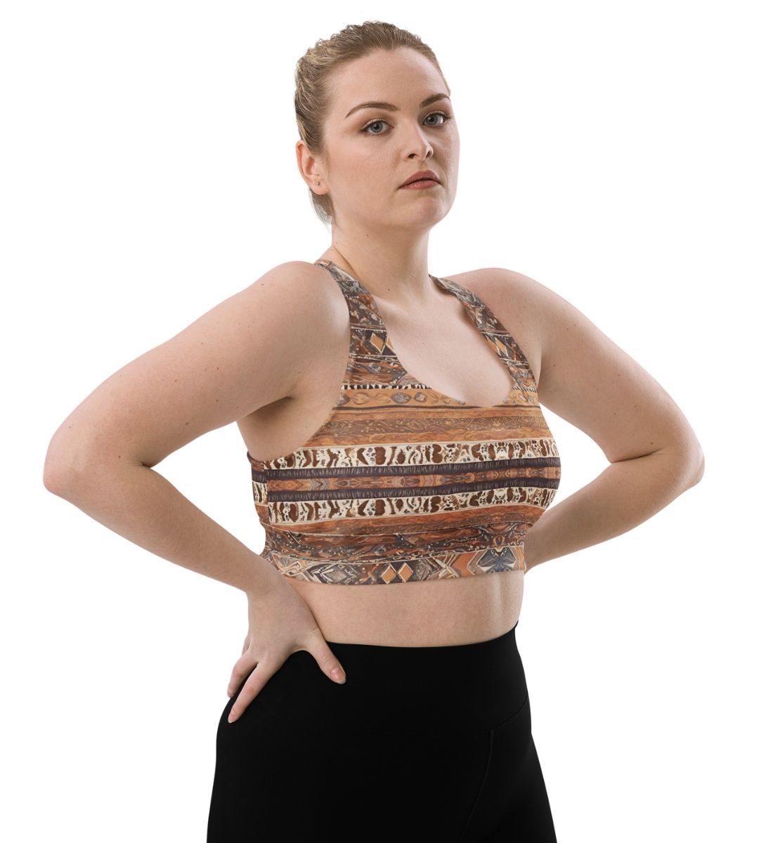 Damen BH Für Yoga Boho Longline Schnitt