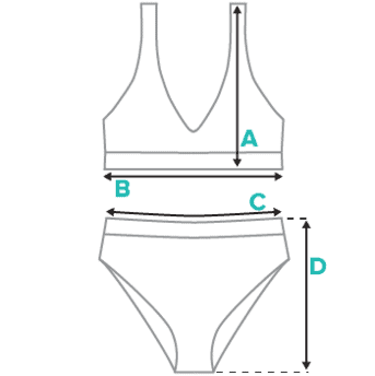 Bikini High Waist Damen You Größe richtig messen