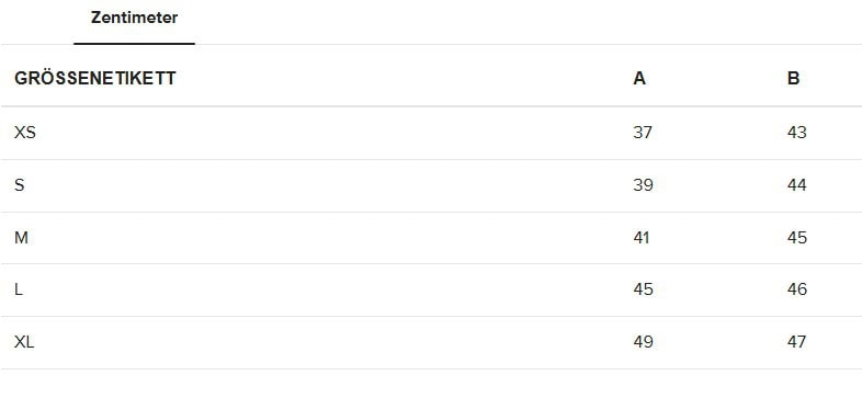 Boho Crop Top You Größentabelle