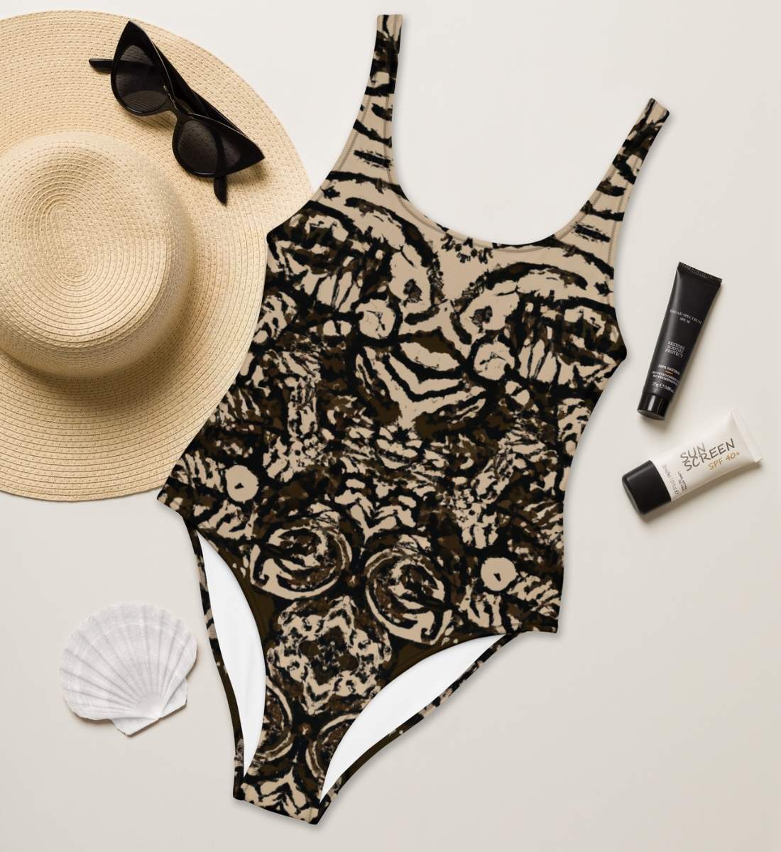 Chlorresistenter Badeanzug Damen Dhelia