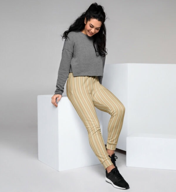 Damen Retro Jogger gestreift