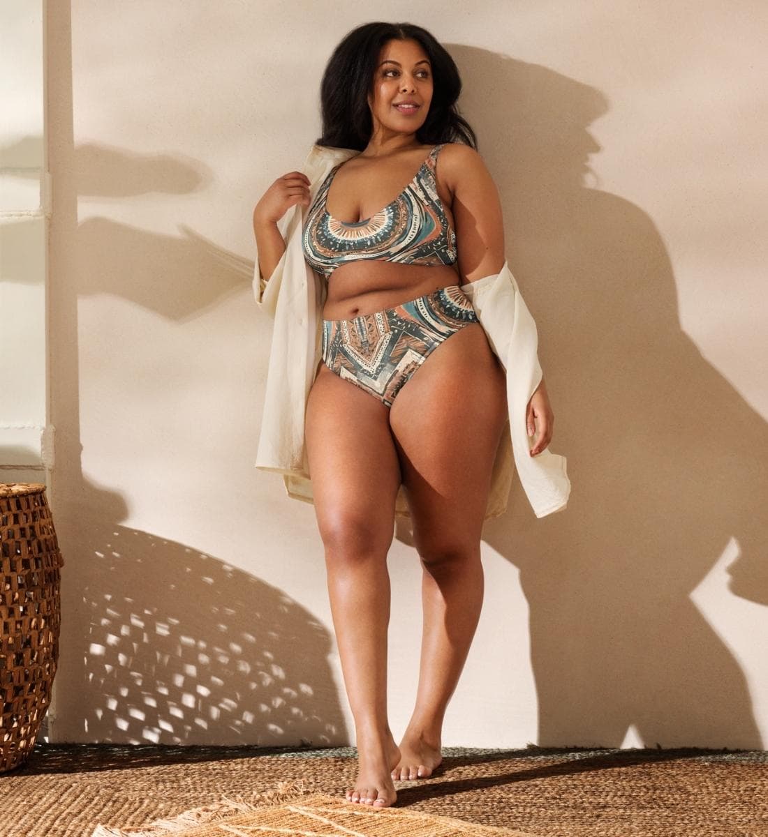 High Waist Bikini Damen YOU Boho Print