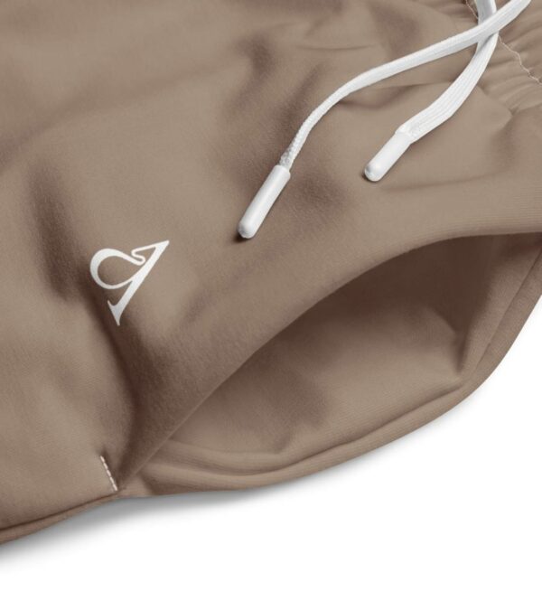 Jogginghose Beige mit weißem Kordelzug