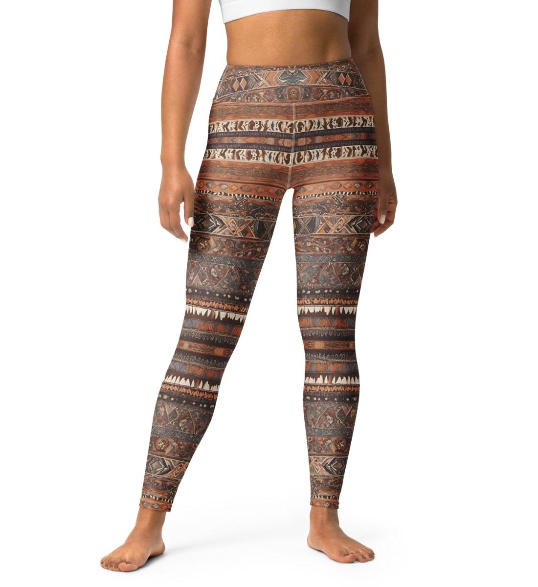 Leggings für Yoga mit Retro Motiv