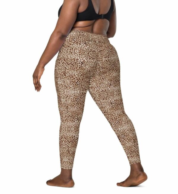 Leopardenmuster Leggins Damen Rückseite
