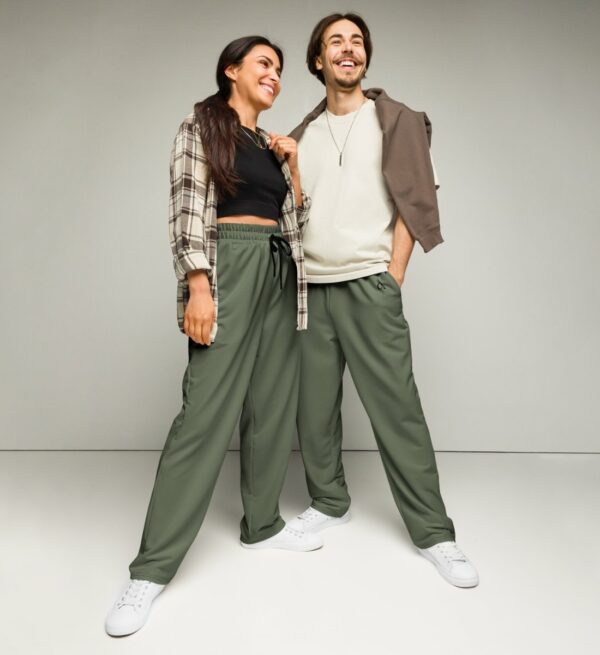 Nachhaltige Jogginghose 90s Forest Green recycelt