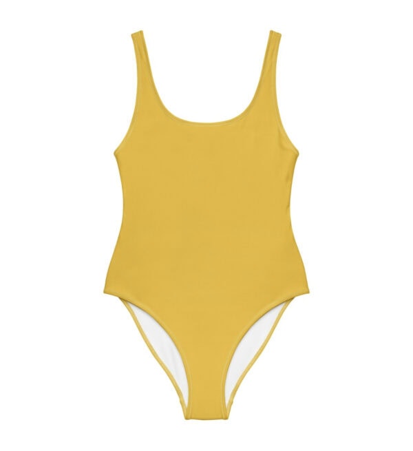 Retro Badeanzug Gelb für Damen