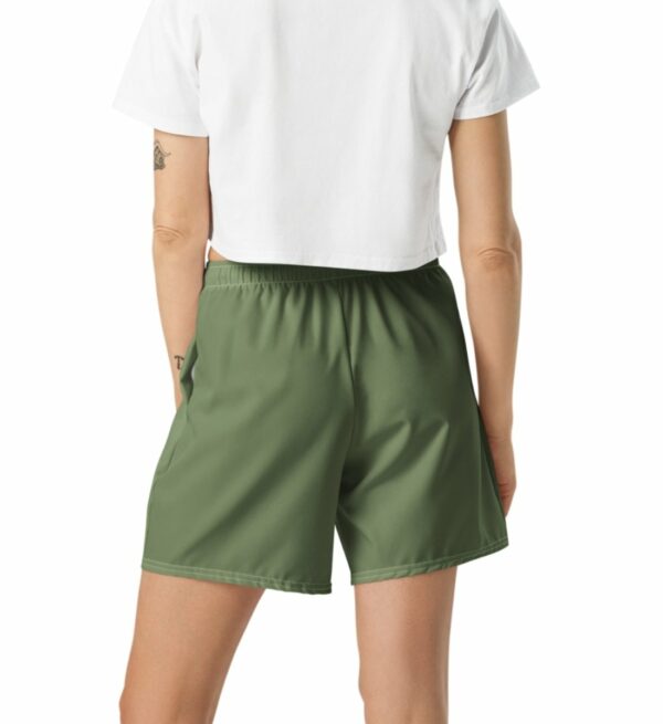 Retro Grün Sport Shorts mit Taschen