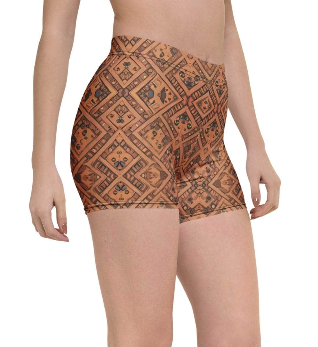 Retro SHorts Damen Radlerhose mit Muster