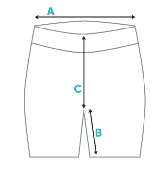 Retro shorts Groesse-messen