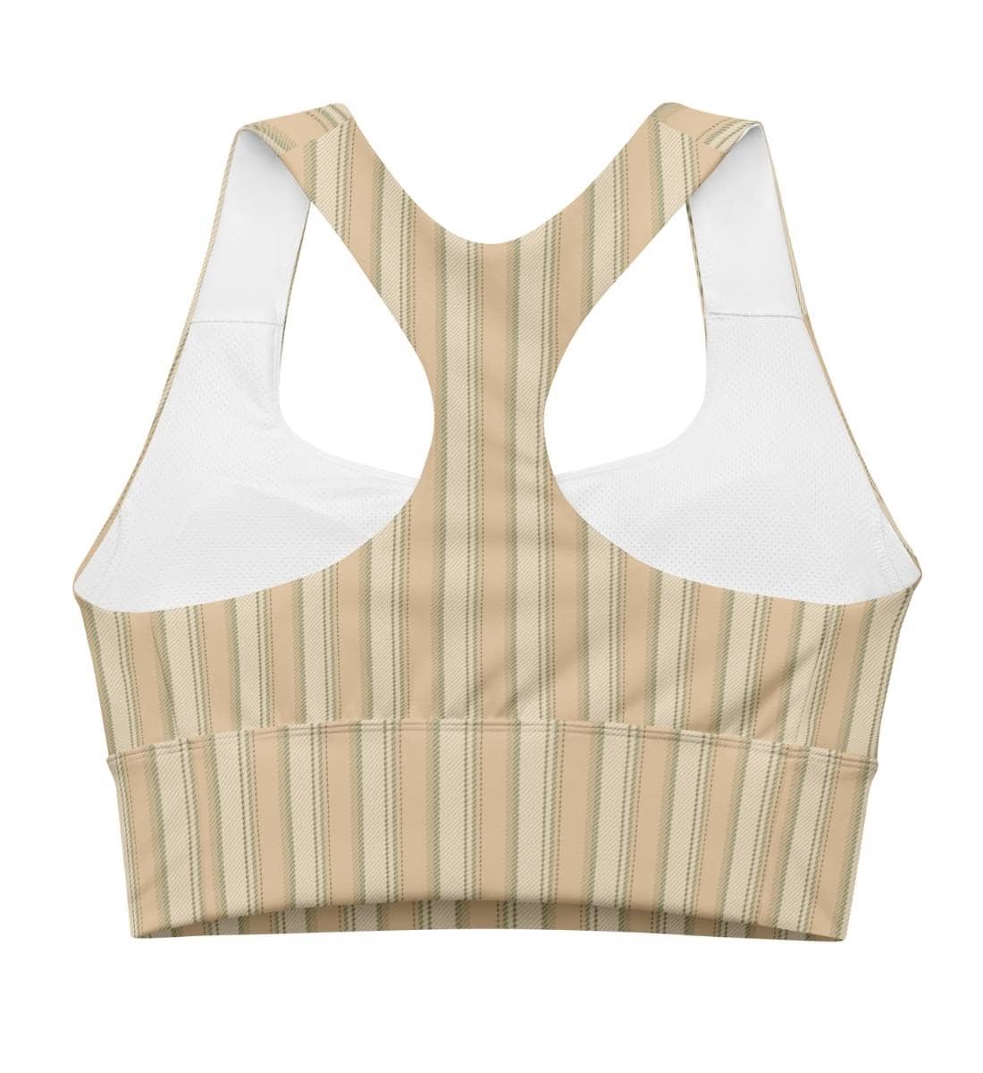 Retro Sports Bra Damen gestreift Rückseite