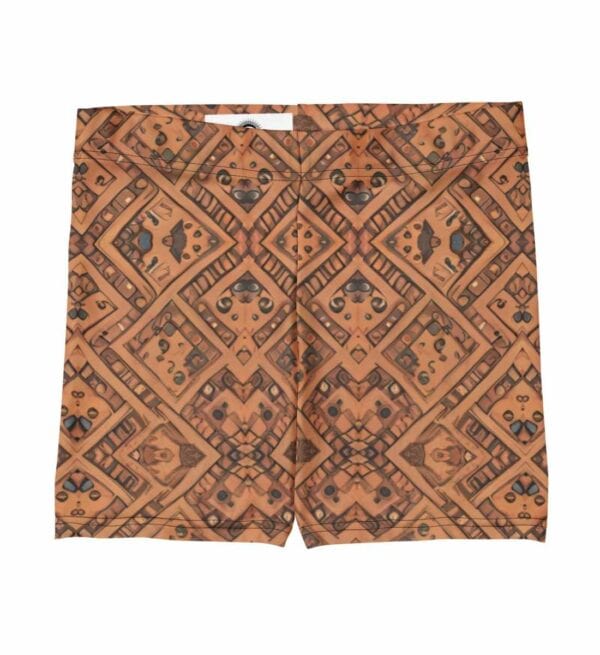 Enge Shorts Damen mit Retro Muster