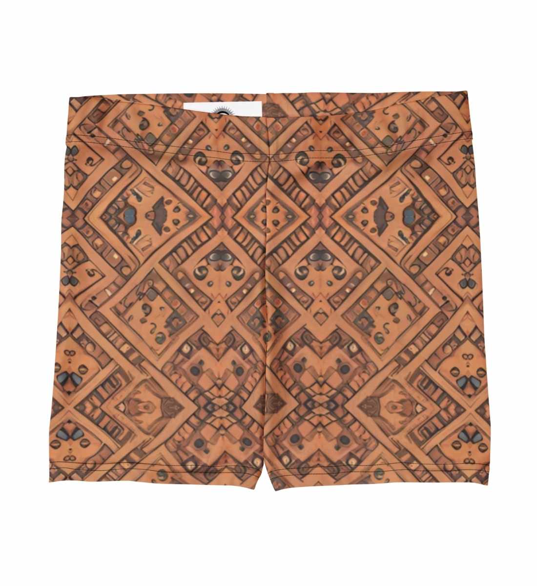 Enge Shorts Damen mit Retro Muster