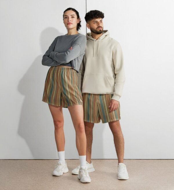 Shorts gestreift Retro Stripes Recycelt