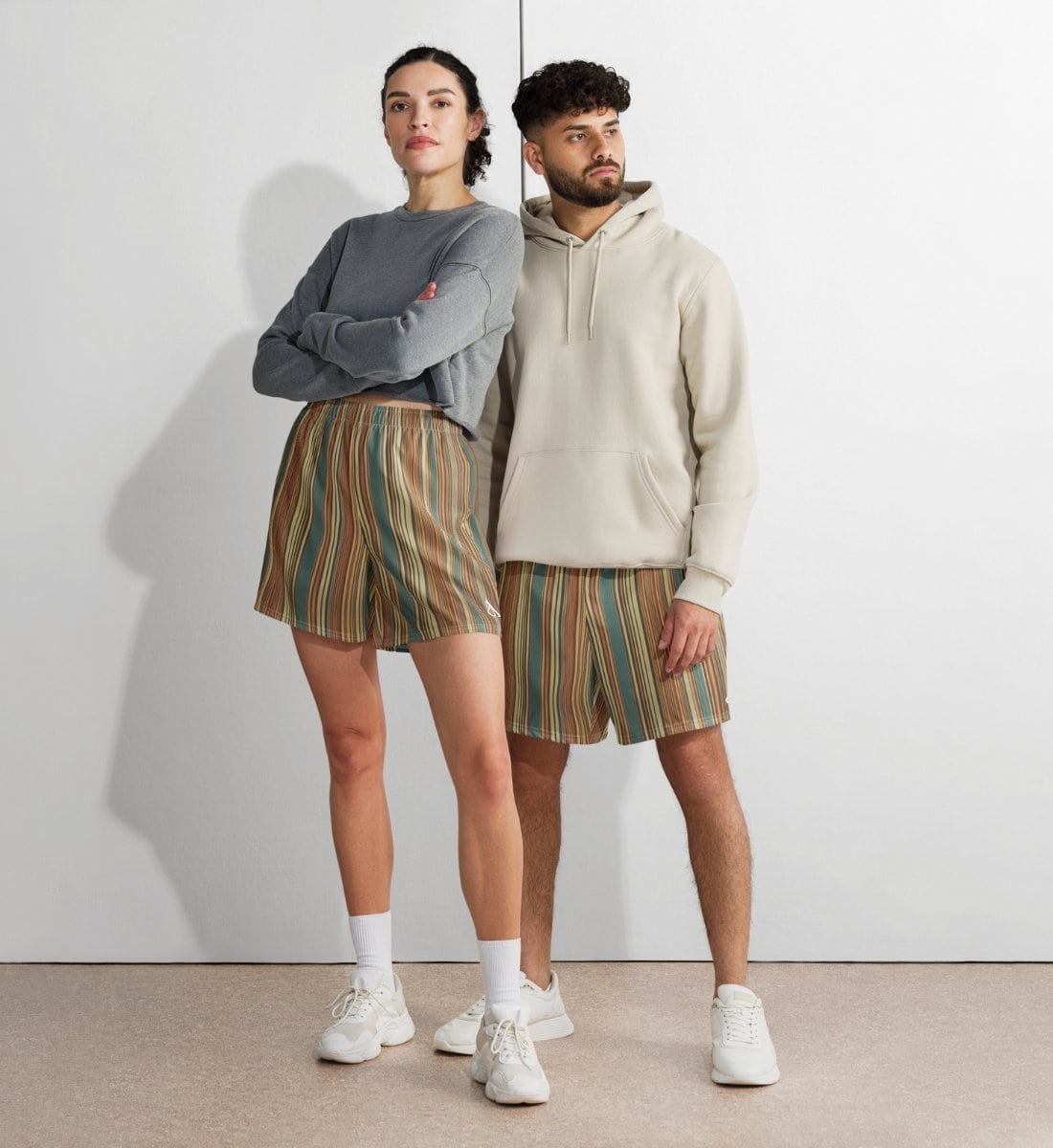 Shorts gestreift Retro Stripes Recycelt