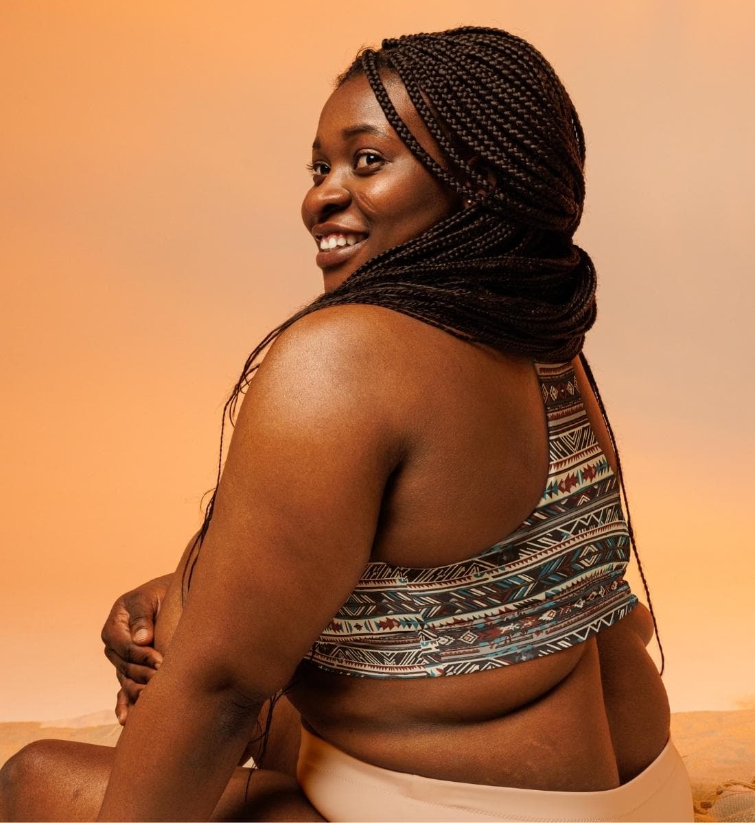 Sport Bustier für Damen große Größen Blickdicht