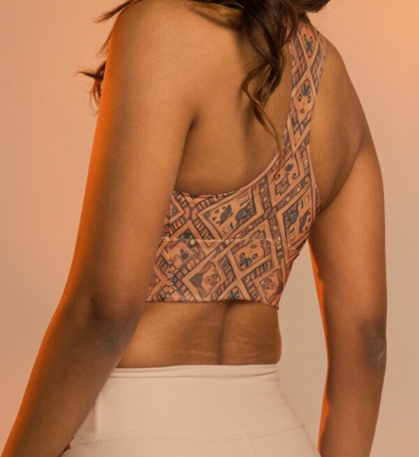 Sport BH Damen mit Retro Muster Frica