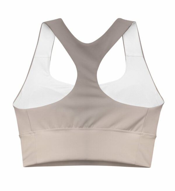 Sport BH Damen starker Halt Grau Beige