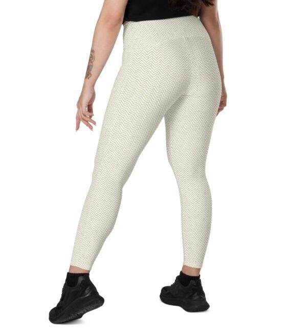 Sport Leggings Damen Ethno recycelt hinteransicht