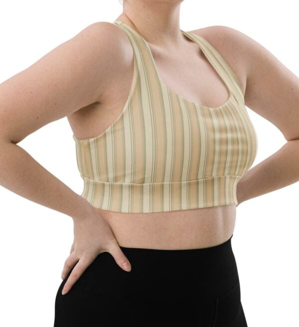 Sports Bra Damen starker Halt retro gestreift