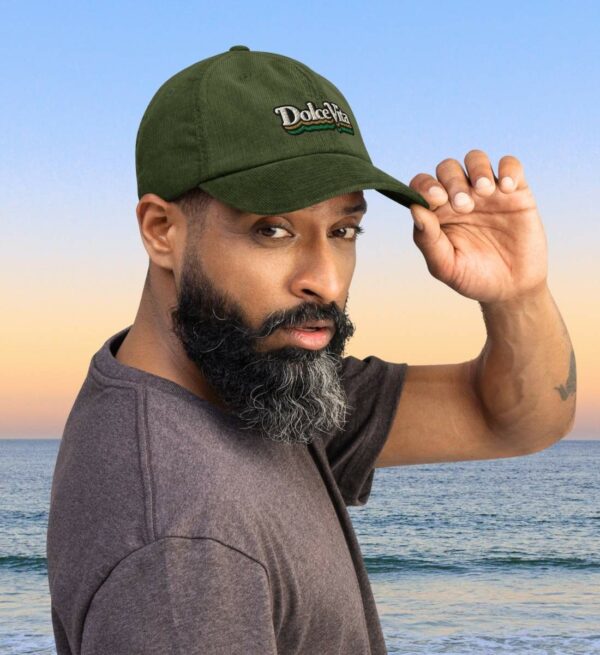 Vintage Cap Dunkel Olive "Dolce Vita"