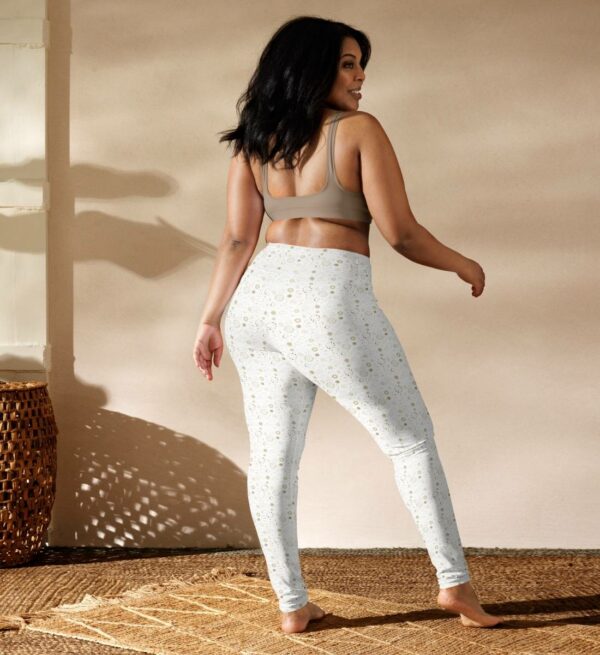 Yoga Leggings Galaxy mit Boho Sonne, Mond und Sterne