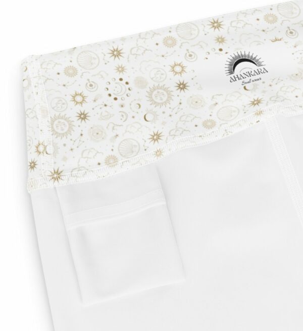 Yoga Leggings Galaxy mit Sonne, Mond und Sterne von Ahankara