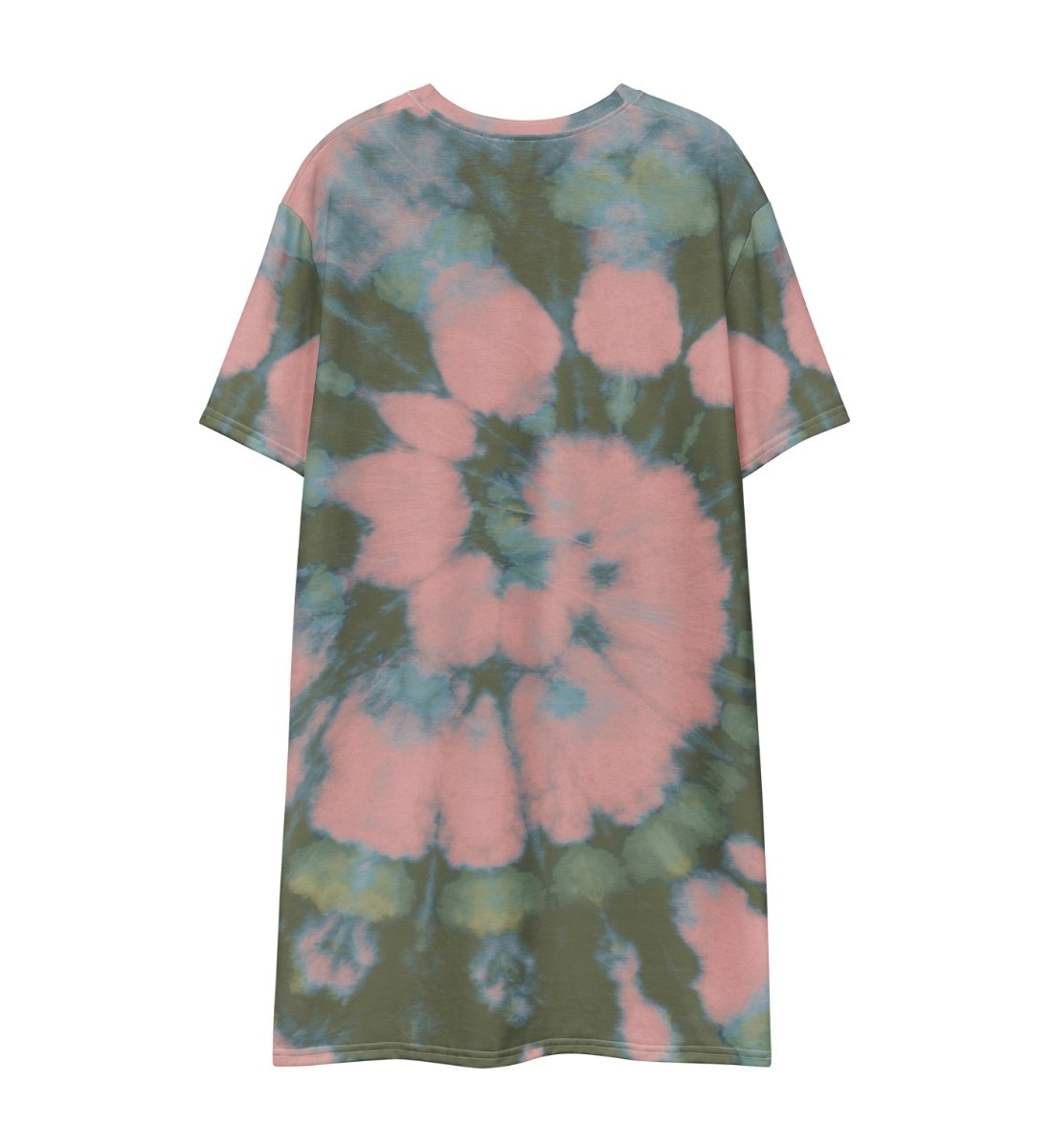 Boho Oversized T Shirt Damen Batik von Hinten