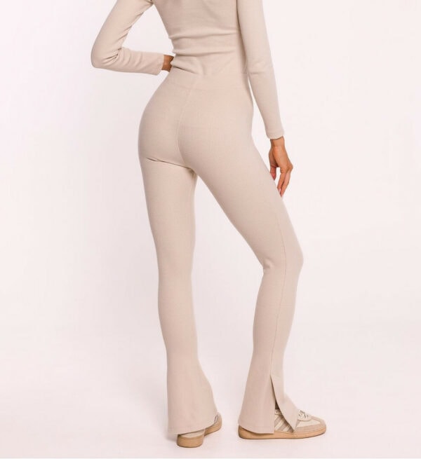 Leggings gerippt Hell Beige