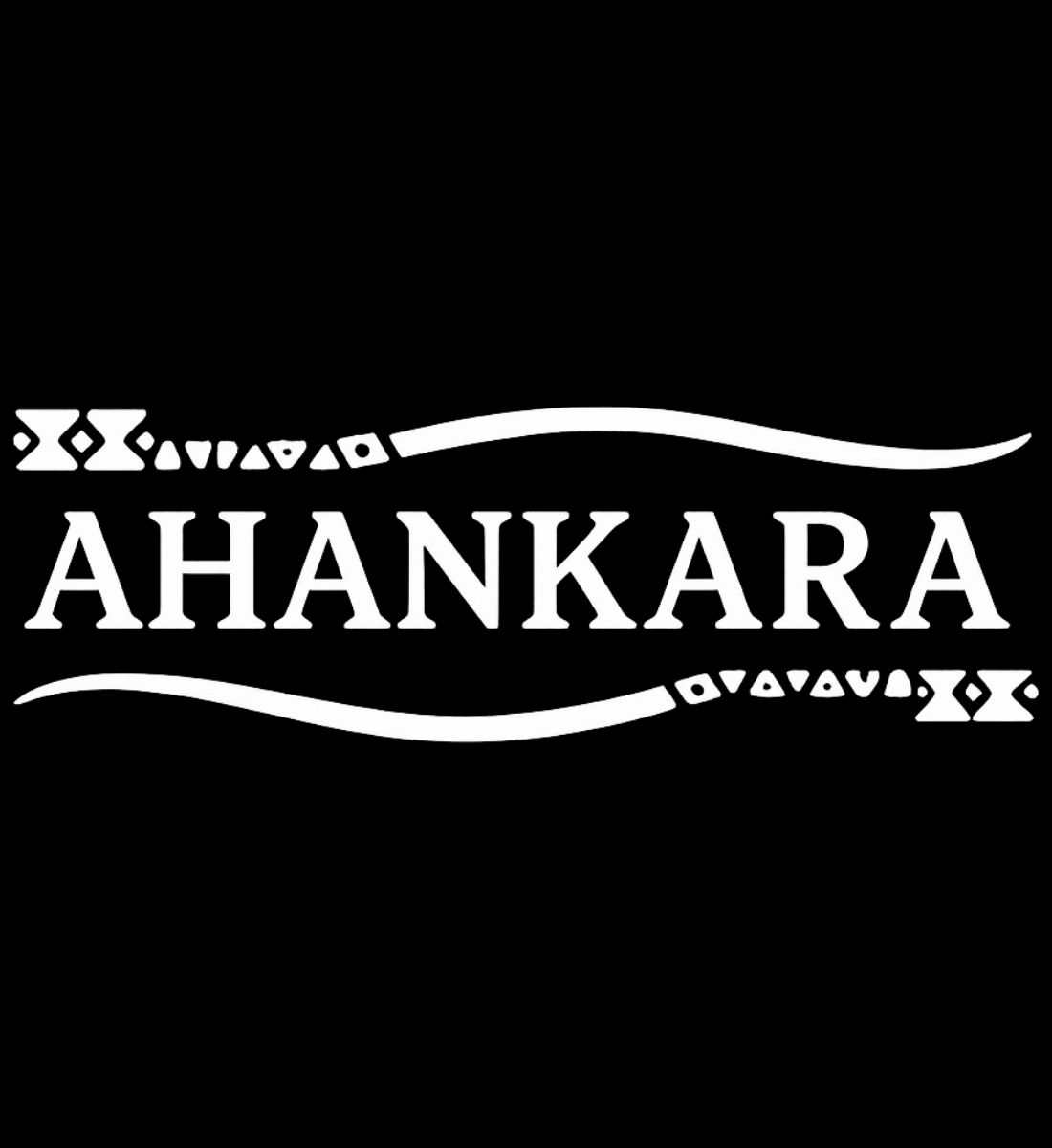 Ahankara Tribal Logo Frontmotiv Vintage Stil