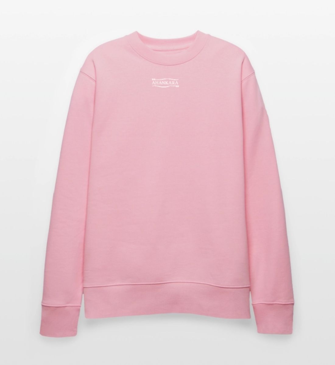 Relaxed Sweatshirt mit Tribal Logo im Vintage Stil von Ahankara, rosa
