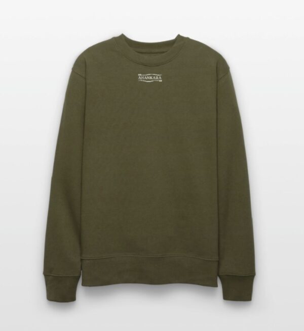 Relaxed Sweatshirt mit Tribal Logo im Vintage Stil von Ahankara, khaki