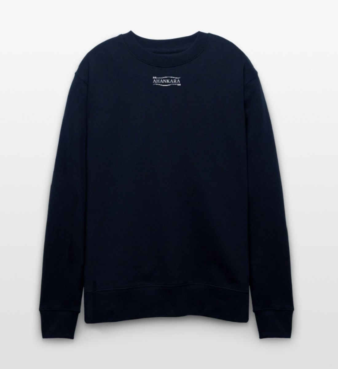 Relaxed Sweatshirt mit Tribal Logo im Vintage Stil von Ahankara, navy